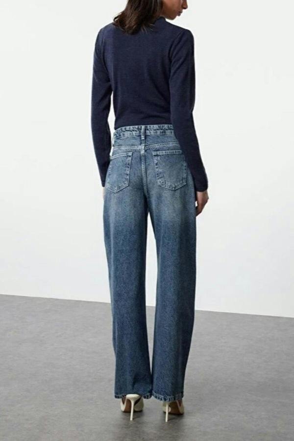 WOVCOR High Waist Baggy Jeans