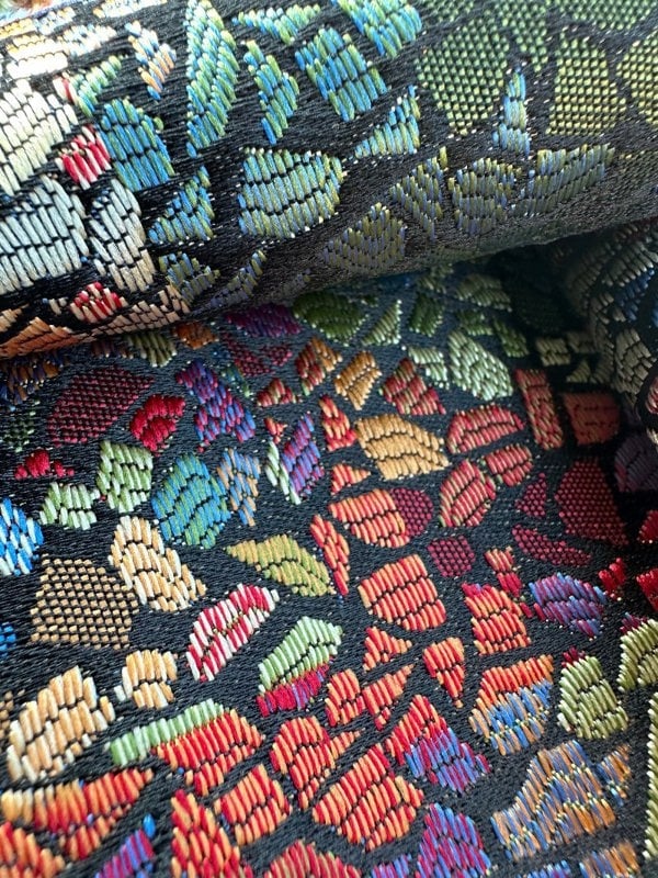 PREMIUM STAINED GLASS Footstool 