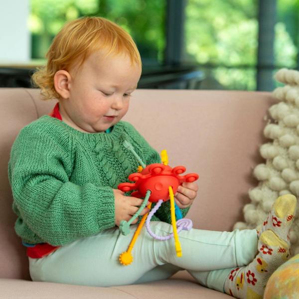 tickit SiliSoft® Zip Pull Toy (Rainbow)