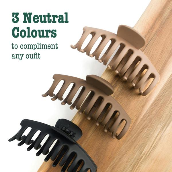 So Eco Essential Claw Clips  - 3 Pack