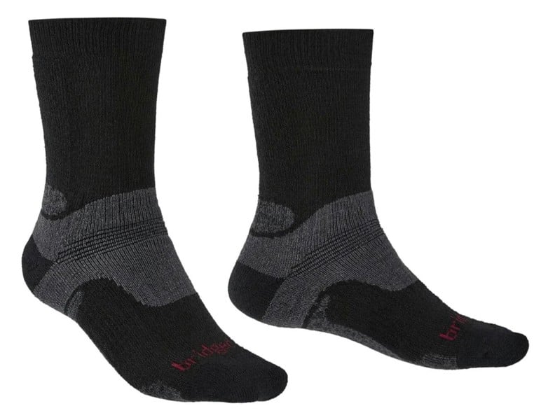Bridgedale Mens Hike Midweight Merino Performance Boot Original Socks Black