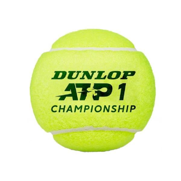 Dunlop ATP Championship Tennis Balls (Pack of 4) - Neon Green - 