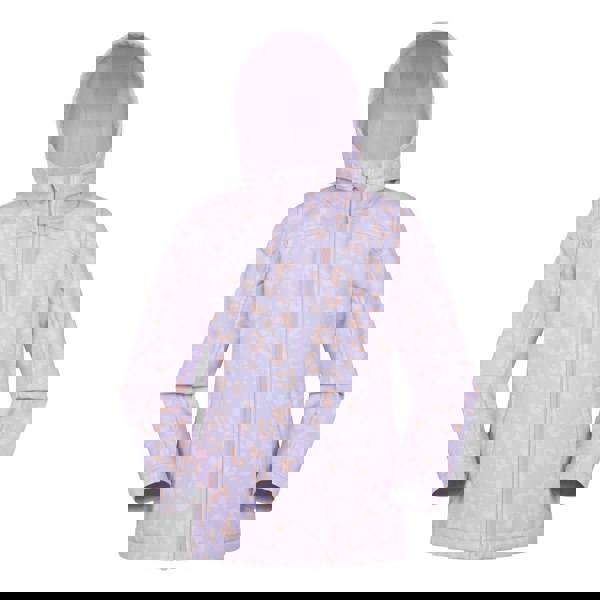 Mountain Warehouse Childrens/Kids Exodus Printed Water Resistant Soft Shell Jacket - Light Purple