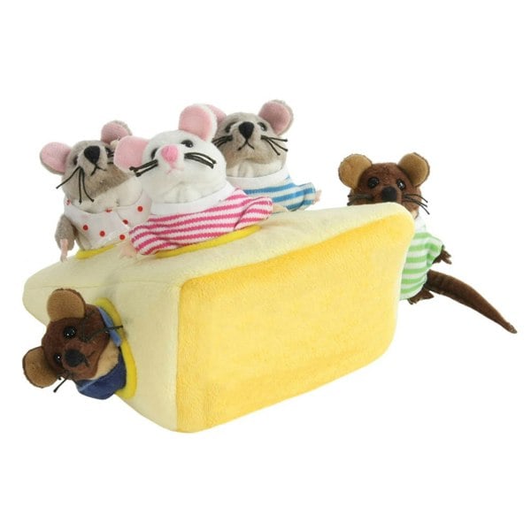 The Puppet Company Mouse Family in Cheese - Hide-Aways