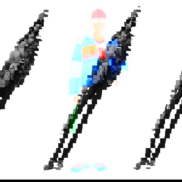 Lacoste Womens/Ladies Hooded Removable Oversized Puffer Jacket - Navy - 