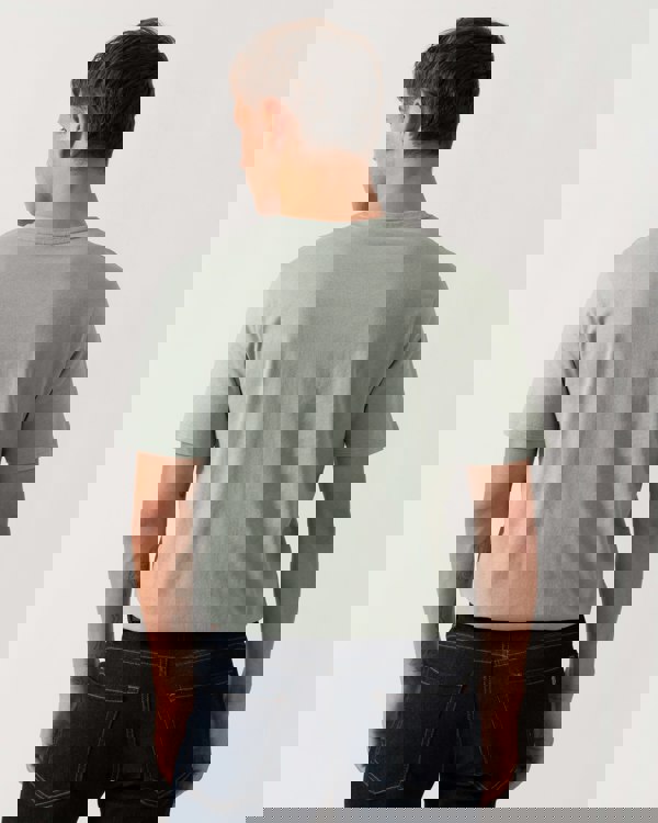 BOSS Orange Tales Mens Cotton-Jersey T-shirt With Logo Patch - Open Green 351