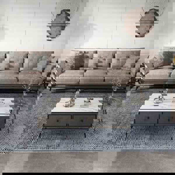 Ozzie Two Seater, Three Seater, Four Seater Sofa, Leathaire-Weilai Concept-Weilai Concept