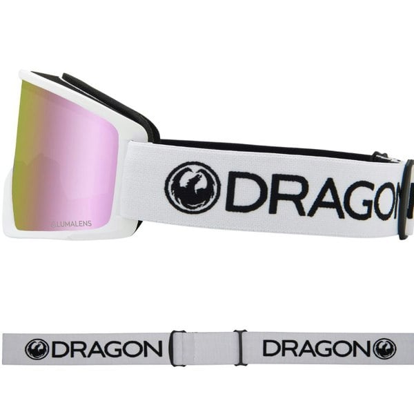 Dragon DX3 OTG - White with Lumalens Pink Ionized Lens