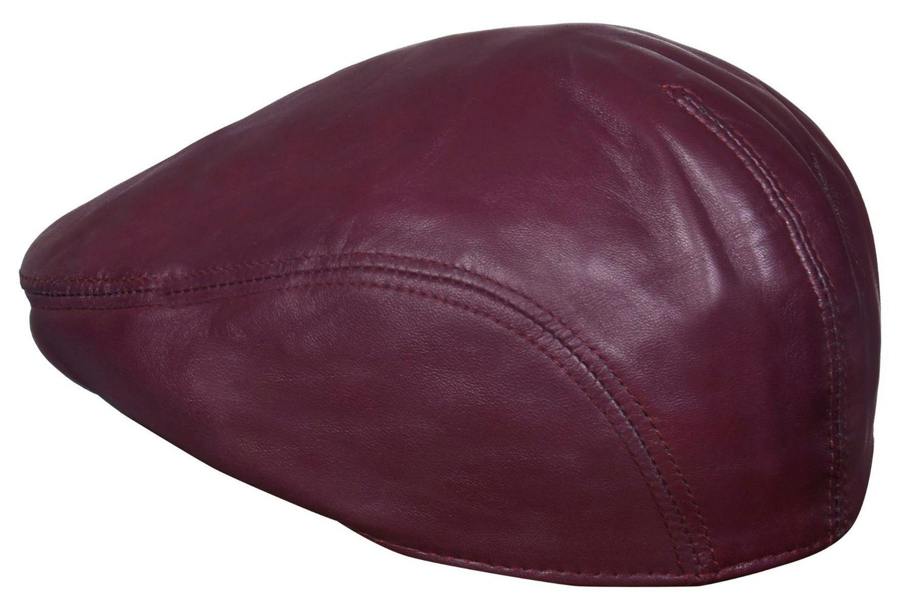 Infinity Leather Mens Leather Peaky Blinders Newsboy Flat Hat