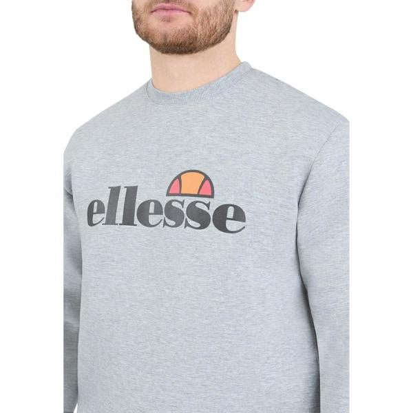 Ellesse Mens Corvaro Sweatshirt - Light Grey Marl