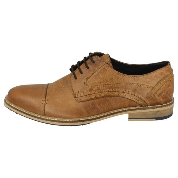 Maverick Mens Maverick Lace Up Shoe Stitched Panels and Toe Cap