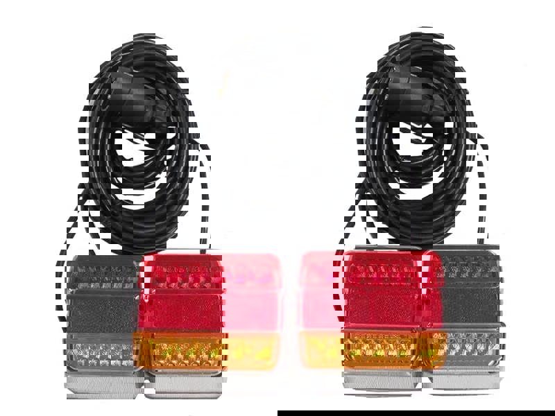 Magnetic LED Trailer Towing Lightboard Lights 7.5M (Boat Car Lamps Cluster Rear)