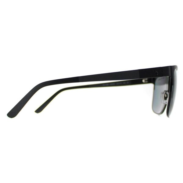 Polo Ralph Lauren Sunglasses PH3128 939781 Matte Black On Shiny Black Grey Polarised