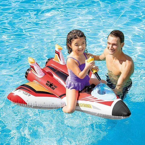 INTEX Inflatable Swim Pool Floats & Swimming Ride-On Kids Water Beach Toys Set - Water Gun