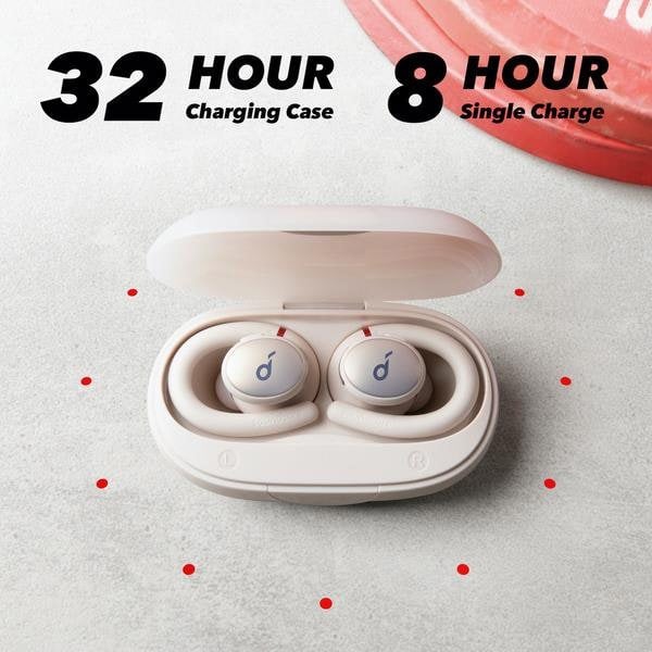 Anker Soundcore Sport X10 Wireless Bluetooth 5.2 Workout Headphones A3961G21 White
