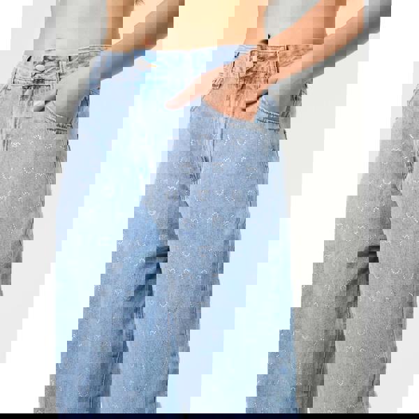 Pink Vanilla Heart Embellished Jeans