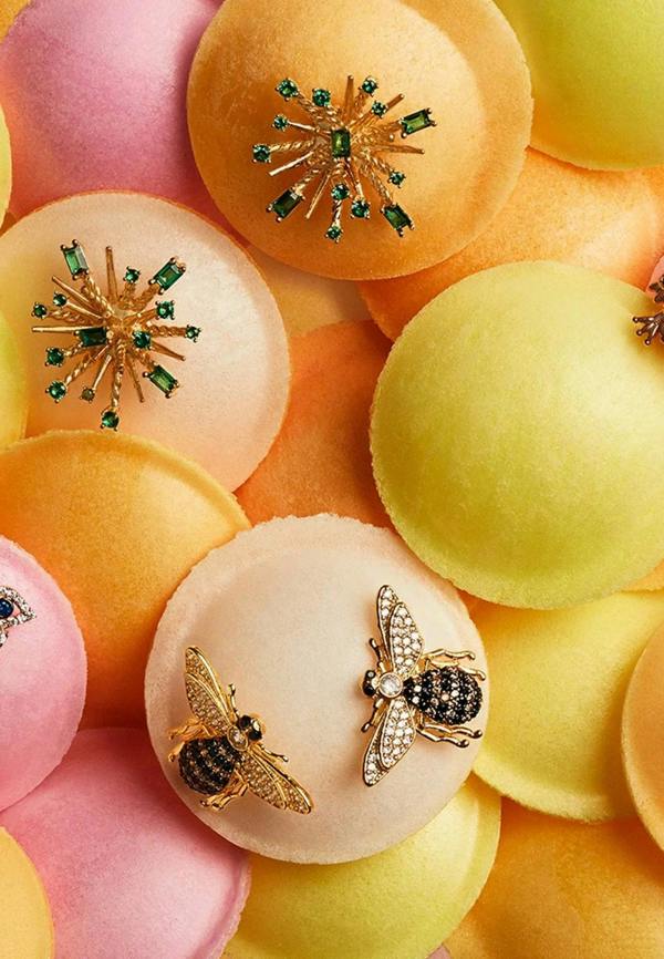 Honey Bee Stud Earrings Gold - LATELITA Earrings