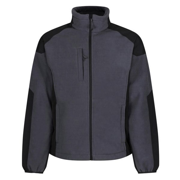 Regatta Mens Broadstone Full Zip Fleece Jacket - Seal Grey