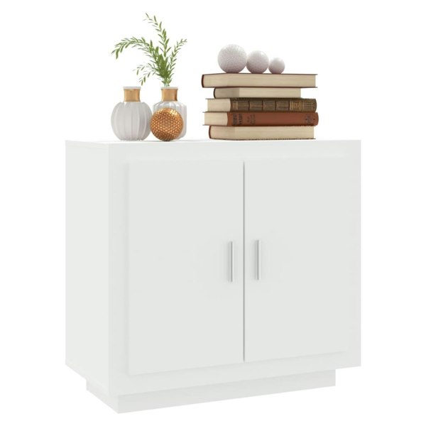 Berkfield Sideboard White 80x40x75 cm Engineered Wood