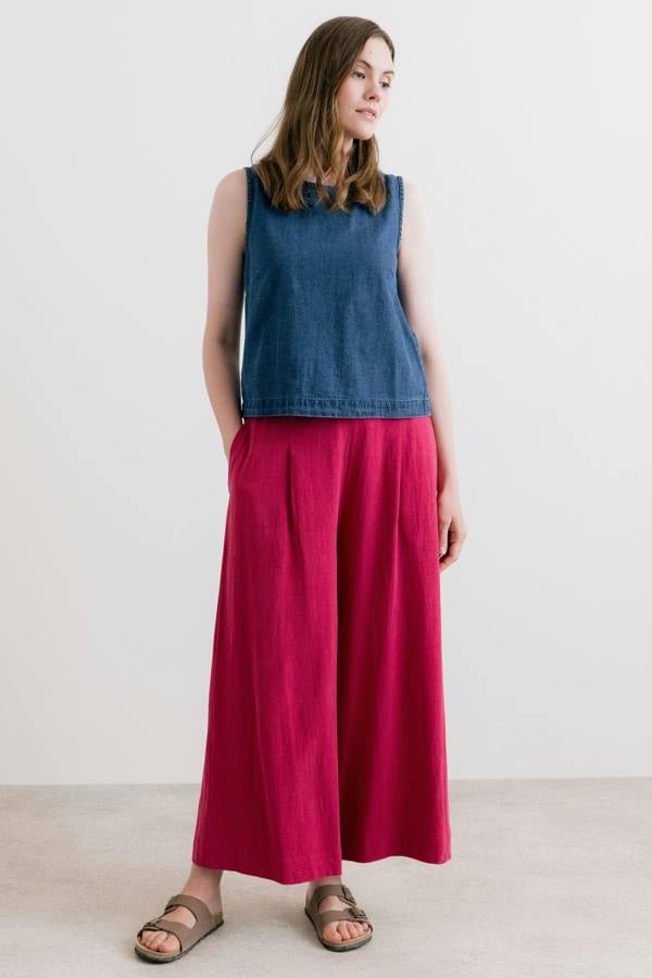 Lily & Me Cora Denim Button Back Vest