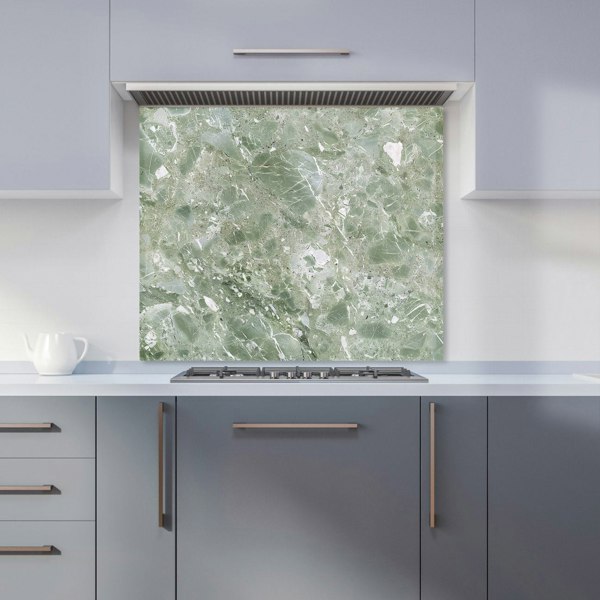 Warren Reed - Designer Polished Sage Green Quartz Effect Kitchen Splashback