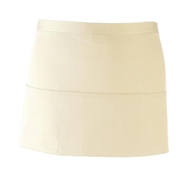 Premier Colours 3 Pocket Short Apron - Natural