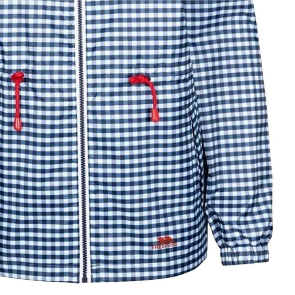 Trespass Womens/Ladies Niggle Gingham Raincoat - Navy - 