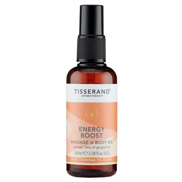 Tisserand Aromatherapy Energy Boost Massage and Body Oil 100ml