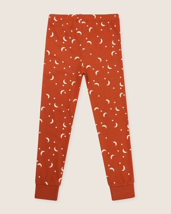 Orange Half Moon Print Leggings - image 6
