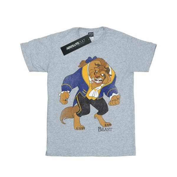 Disney Boys Beauty And The Beast Classic Beast T-Shirt - Sports Grey