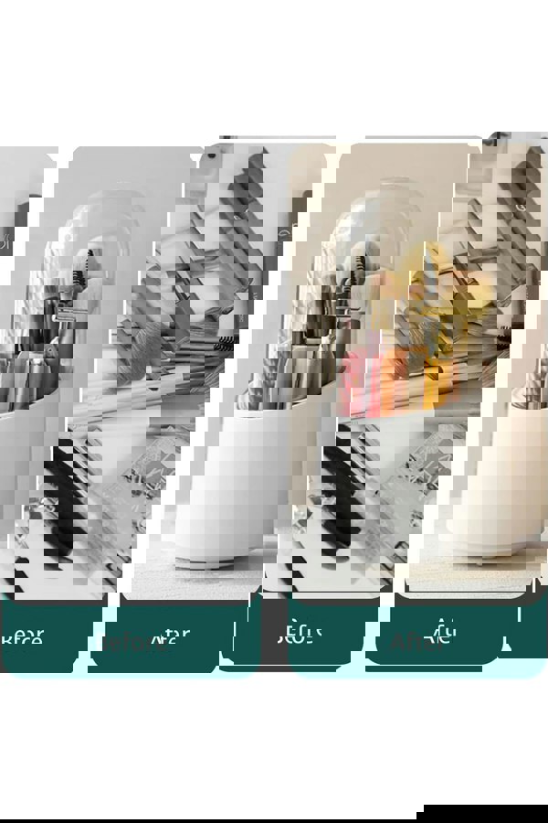 Living and Home Makeup Brush Holder Organizer with Lid