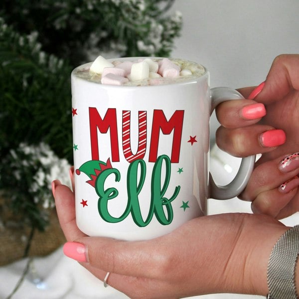 Personalised Memento Company Personalised Mum Elf Mug