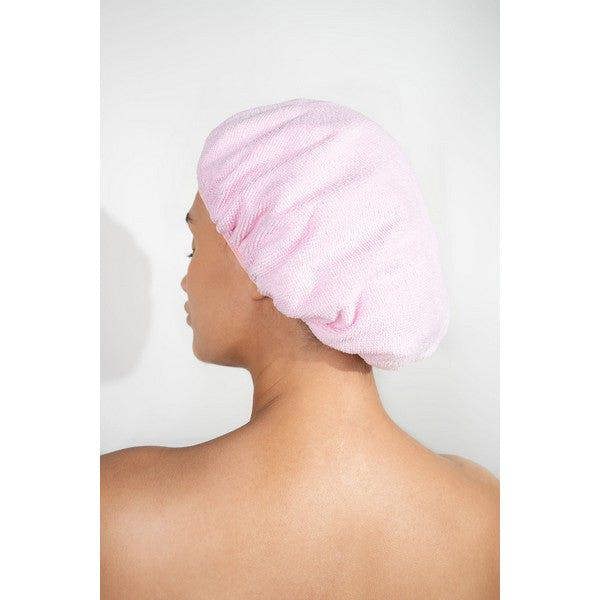 Brushworks Reversible Shower Cap - Leopard Pattern