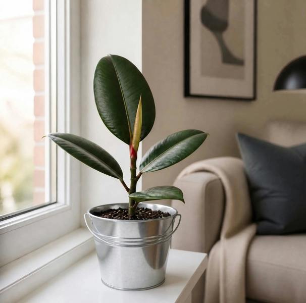 Ficus Robusta Rubber Plant 17cm Pot – Easy Care Indoor Houseplant Plants By Post