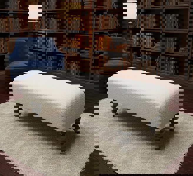 ISTOOLS Luxury Footstool – Soft Cozy Fur Bench for Living Room Comfort