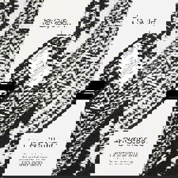 HOMESCAPES Outdoor Rug Luxury Waterproof Reversible, For Garden, Round Motif