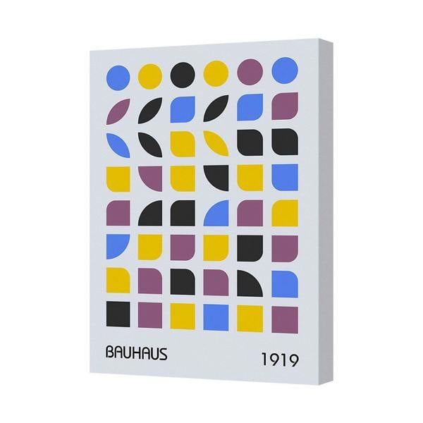 Benjamin Tate Design Bauhaus 1919 Abstract Geometric Canvas Print Limited Edition