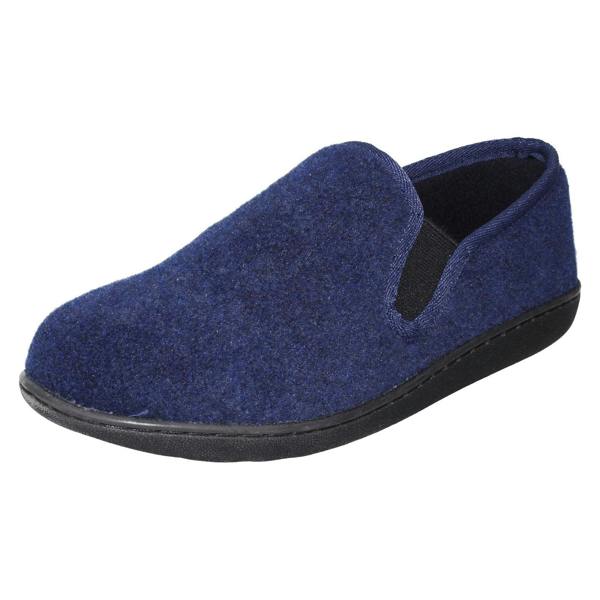 Clarks Mens Clarks Textile Slip On Twin Gusset Slippers King Ease