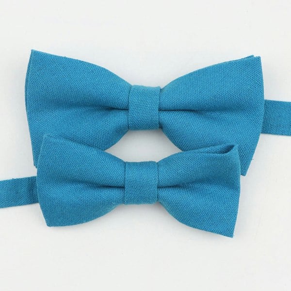 Mr Townsend Suits Mr and Master Linen Bow Tie Sets