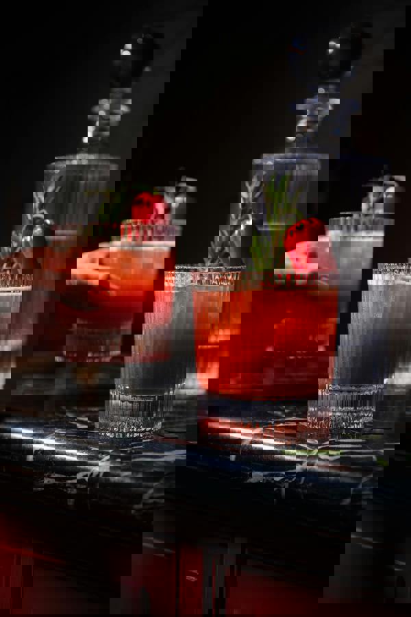 BarCraft Glass Decanter 750ml with Set of 2 Tumblers 270ml