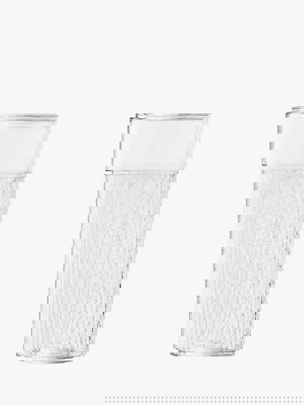 LSA Wicker Collection Mouth Blown Glass Container with Lid H24.5cm