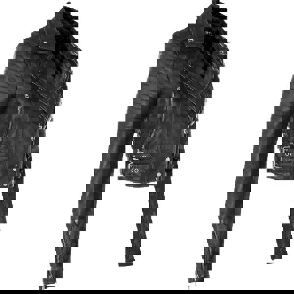 Infinity Leather Women's Real Leather Short Cropped Length Biker Jacket