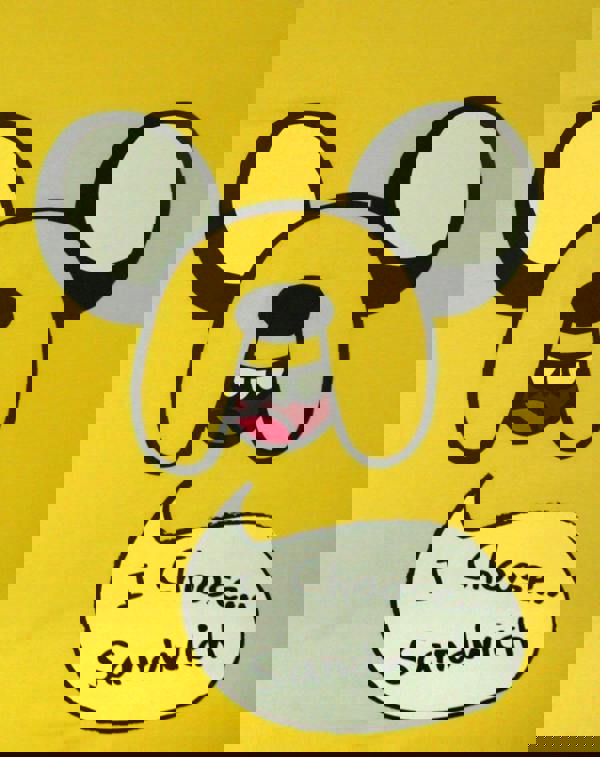 Adventure Time Womens Yellow Jake Short Sleeved T-Shirt