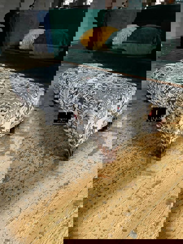 Marilyn Monroe printed fabric Footstool Bench - ISTOOLS