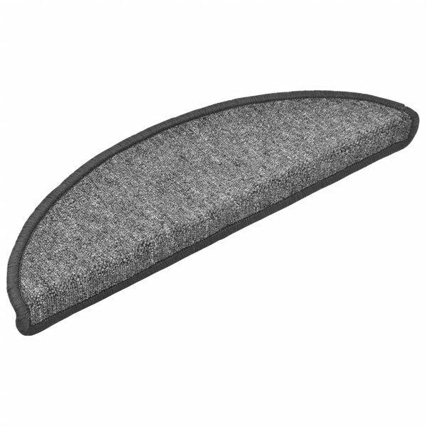 Berkfield Stair Mats 10 pcs 56x17x3 cm Dark Grey