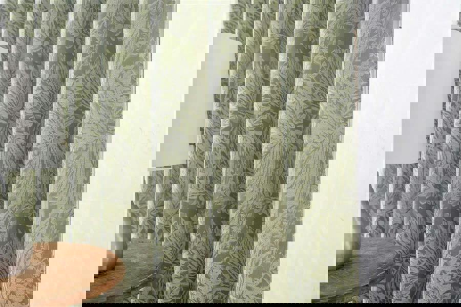 Luxury Living Chenille Jacquard Lined Pencil Pleat Curtains