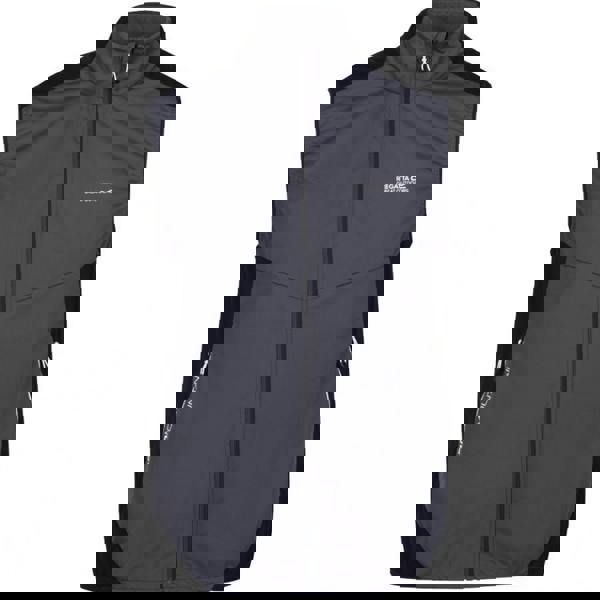 Regatta Mens Lankin IV Softshell Body Warmer - Dark Grey/Black - 