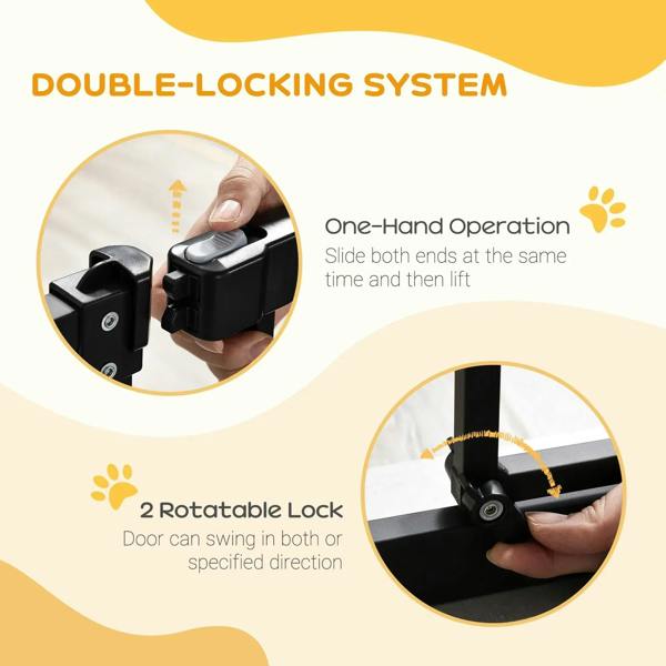 Black gate latch and slide mechanism for one-hand operation