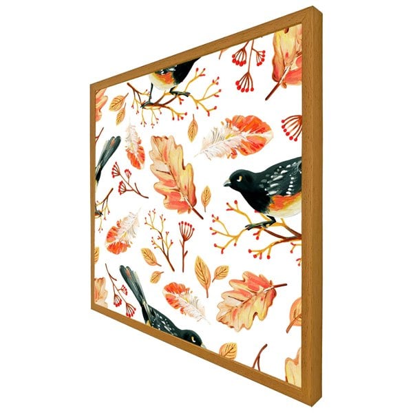 Benjamin Tate Design Birds & leaves in autumn (Picture Frame)
