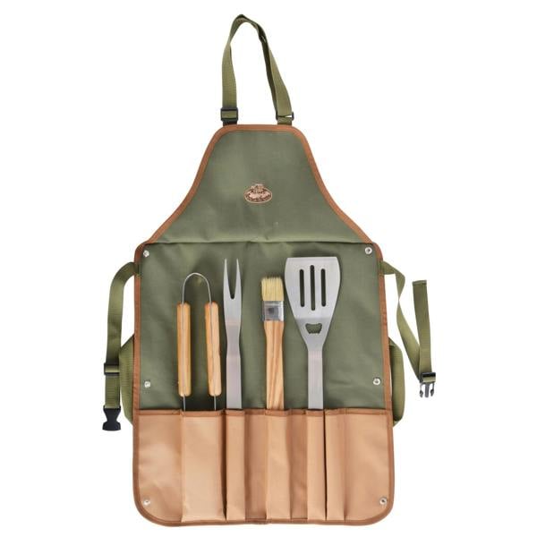 Personalised Barbecue Apron And Tool Set - lifestyle shot